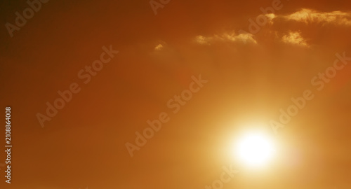 Heat. Hot summer sun