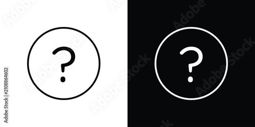 Foto Interrogation icon collection for website