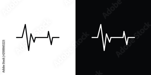 Konstfotografi Pulse icon collection for website