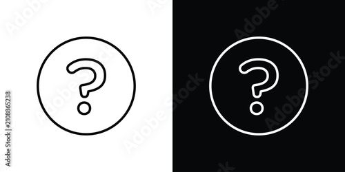 Bild auf Leinwand Question icon collection for website