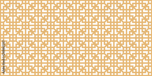 Chinese Golden Lattice Pattern Transparent PNG Decorative Border