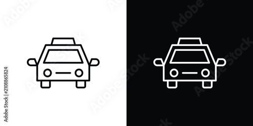 Schilderij op canvas Taxi icon collection for website