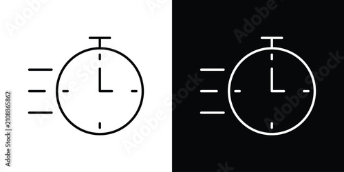 Foto Time fast icon collection for website