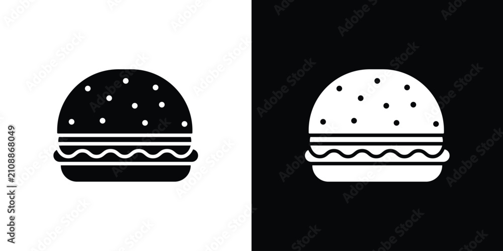 Fototapeta premium Cheeseburger icon simple elements kit