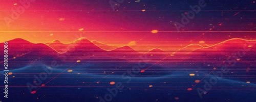 Bold intersecting lines create a dynamic horizontal abstract vector pattern , sharp, modern, color