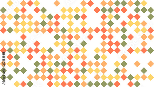 Foto Abstract pattern of colorful diamond shapes in warm tones