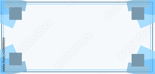 Modern Light Blue Geometric Business Presentation Background with Copy Space