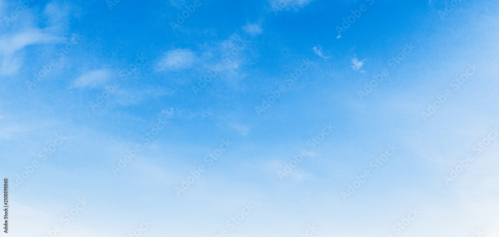 Obraz premium Soft blue sky fades to white at the horizon