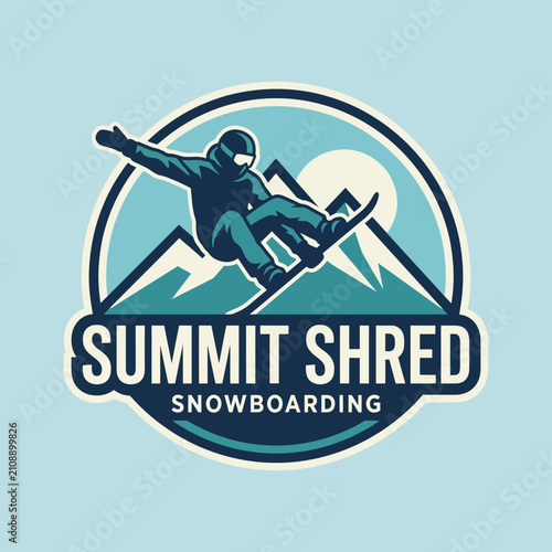 Картината върху платно A snowboarder performing a trick against a beautiful mountain backdrop, exemplifying the thrill and excitement of winter sports and adventure activities for thrill-seekers