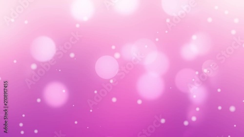 loop pink bokeh snow background