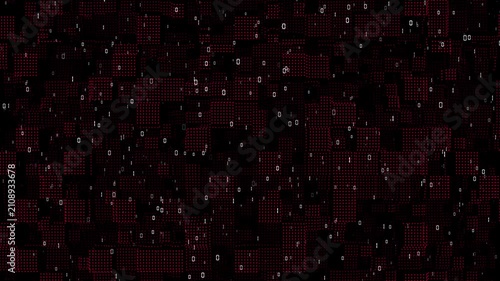 Futuristic Digital Data Code Flow Video Animated Background
