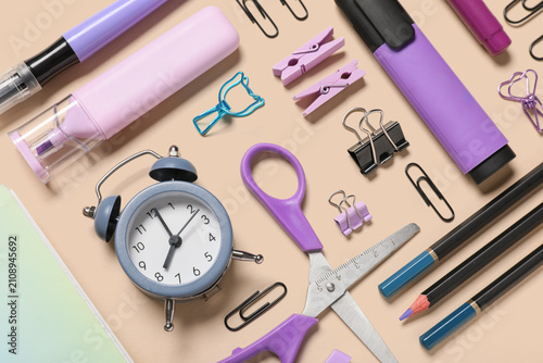 Different school stationery...