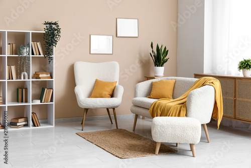 Interior of living room wit...