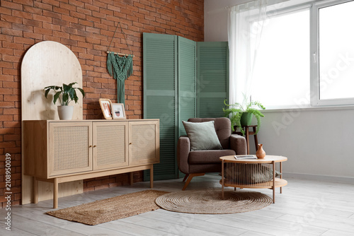 Table, chest of drawers, ar...