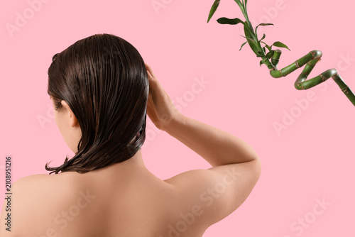 Beautiful young woman with ...