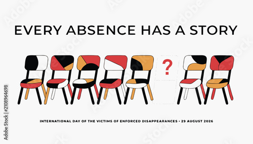 Konstfotografi International day of the victims of enforced disappearances poster