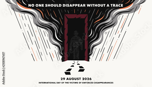 Tableau sur toile International day of the victims of enforced disappearances poster