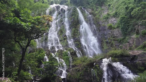 Sairung la-ong dao waterfall is acclaimed as one of the largest and most magnificent waterfalls hidden deep within the forests of the south, located in kapoe district, ranong province, thailand.