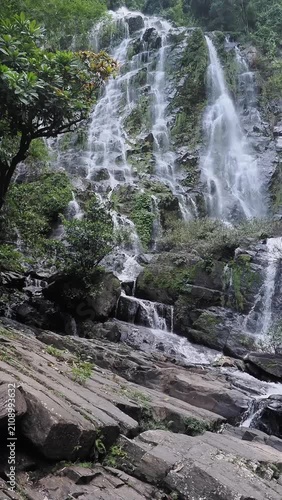 Sairung la-ong dao waterfall is acclaimed as one of the largest and most magnificent waterfalls hidden deep within the forests of the south, located in kapoe district, ranong province, thailand.