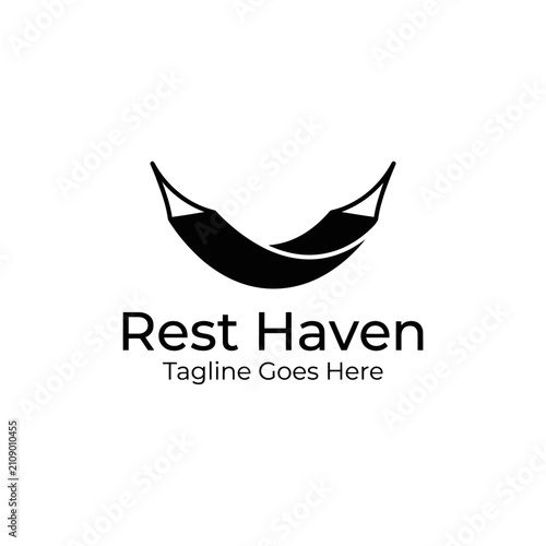 Relaxing logo for travel agencies and wellness centers. Promotes peace, leisure, and outdoor comfort.