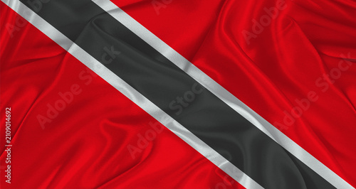 Canvastavla Trinidadian flag with fabric texture