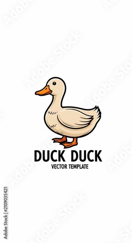 Vector Quack: Clean Lines, Minimalist Charm