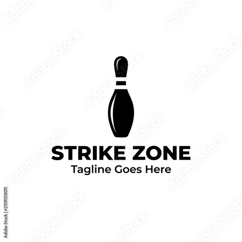 Clean vector icon representing bowling leisure and professional competition.