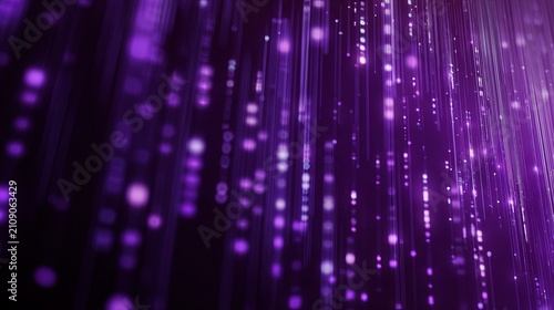 Abstract purple technology background with futuristic digital glow, modern ai network, neon data flow, cyber innovation, high tech wallpaper design