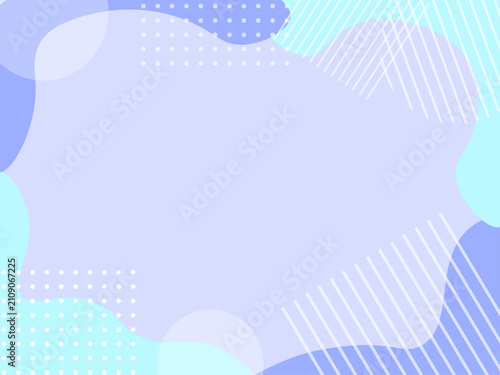 青と紫の抽象的な有機的シェイプの背景イラスト素材