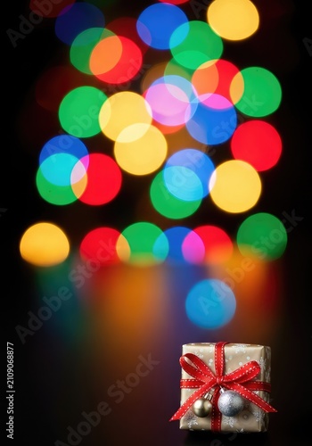 Vibrant festive background featuring colorful blurred bokeh lights and soft glowing reflections, perfect for holiday celebrations and joy, reflections, gradient, circular