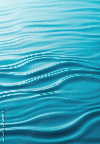Elegant fluid turquoise waves ripple across a smooth surface creating a vibrant abstract texture with soft gradients and deep cyan tones, light, artistic, aesthetic