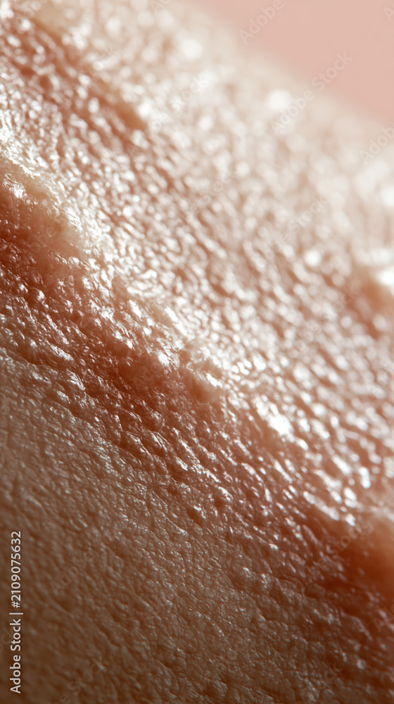 Fototapeta premium Ethereal soft light glowing from beneath natural skin texture