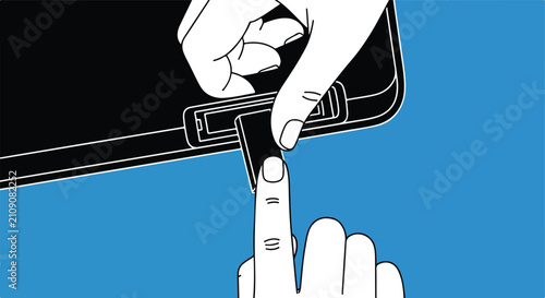 Inserting a slim card into a device