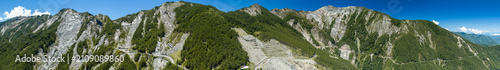 Aerial view of Southern Cross-Island Highway in mountains ,Taiwan.