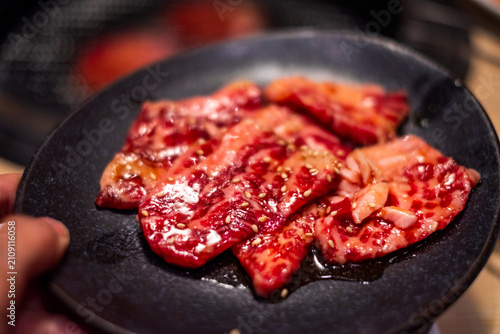 Naklejka 焼肉用の肉_カルビ