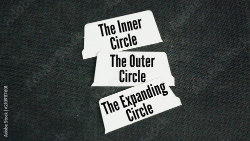 Fotografie Three words The Inner Circle, The Outer Circle, The Expanding Circle
