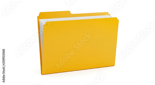 Yellow folder icon with open tab
