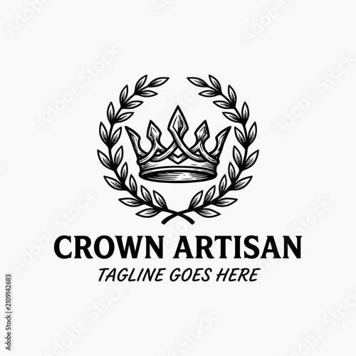 Elegant emblem symbolizing excellence, luxury, and success.