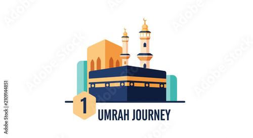 Konstfotografi Kaaba in mecca for umrah journey pilgrimage