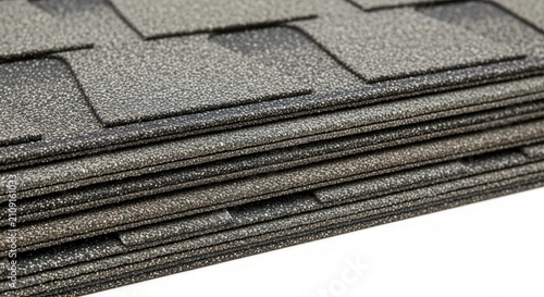 stack of grey roof tiles