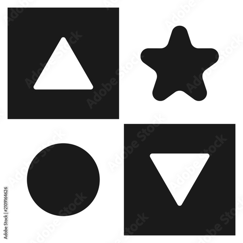 Tableau sur toile Differentiation Glyph Icon Vector Illustration