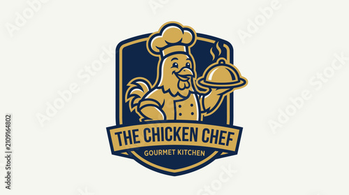 The Chicken Chef Gourmet Kitchen Logo Design.