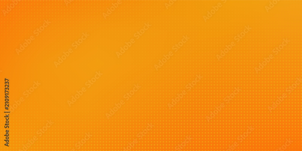 Fototapeta premium Abstract dot yellow and orange pop art retro comic background with halftone dots simple abstract