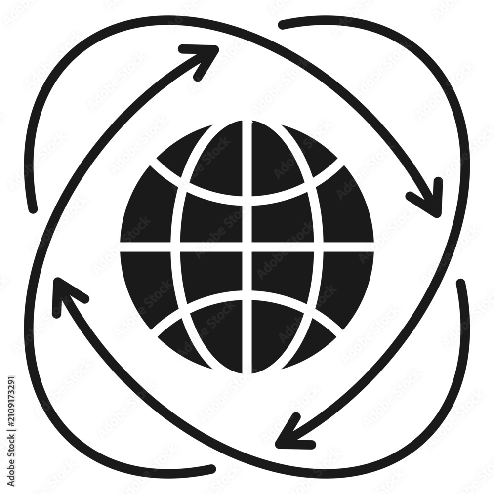 Obraz premium Sustainability Glyph Icon