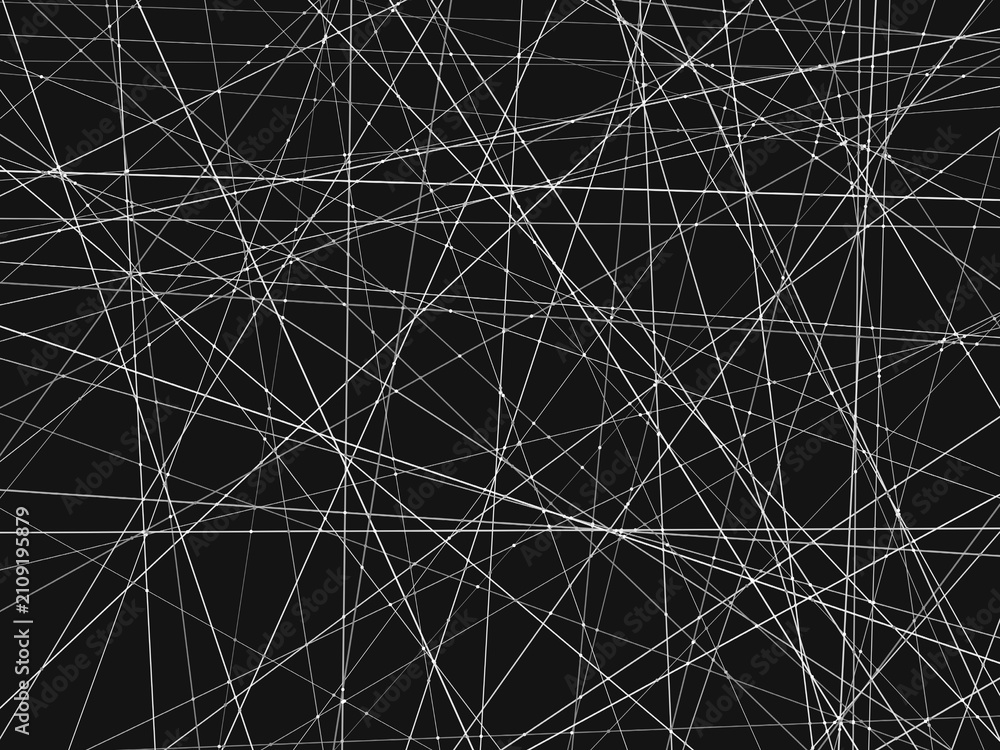 Obraz premium Crisscrossing Thin Lines Abstract Minimal Background