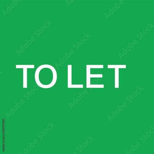 To Let board with clean typography