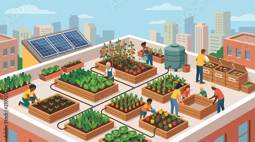 Rooftop Community Garden Cultivating Sustainable Urban Living