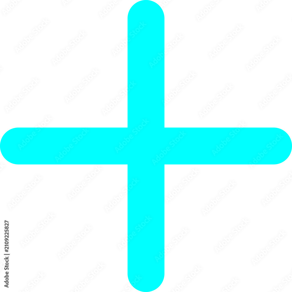 Obraz premium Aqua WhatsApp Add Plus Icon Isolated on Transparent Background PNG Chat Vector Symbol
