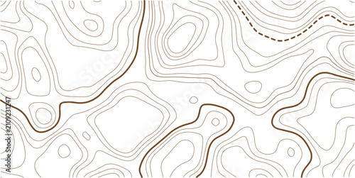 Black and white lines seamless Topographic map patterns, topography line map. Vintage outdoors style. 