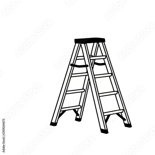 A-frame ladder illustration